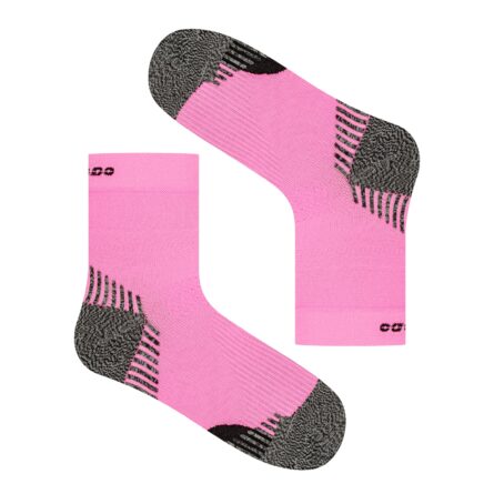Kompresyjne  skarpetki do biegania  – Run 6 Neon Pink– 06