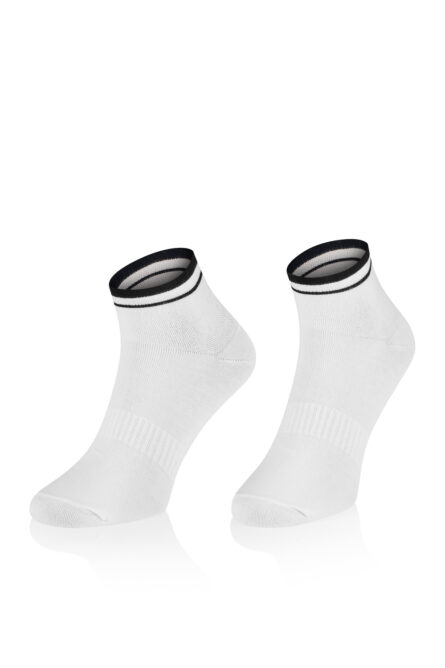 Klasyczne skarpetki Toes and More – TAMB8 White /Black Stripes
