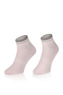 Klasyczne skarpetki Toes and More – TAMB8 Pink/Grey Stripes/Wiosna