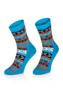 Skarpetki Juniorskie Merino- EVR01-Turquoise